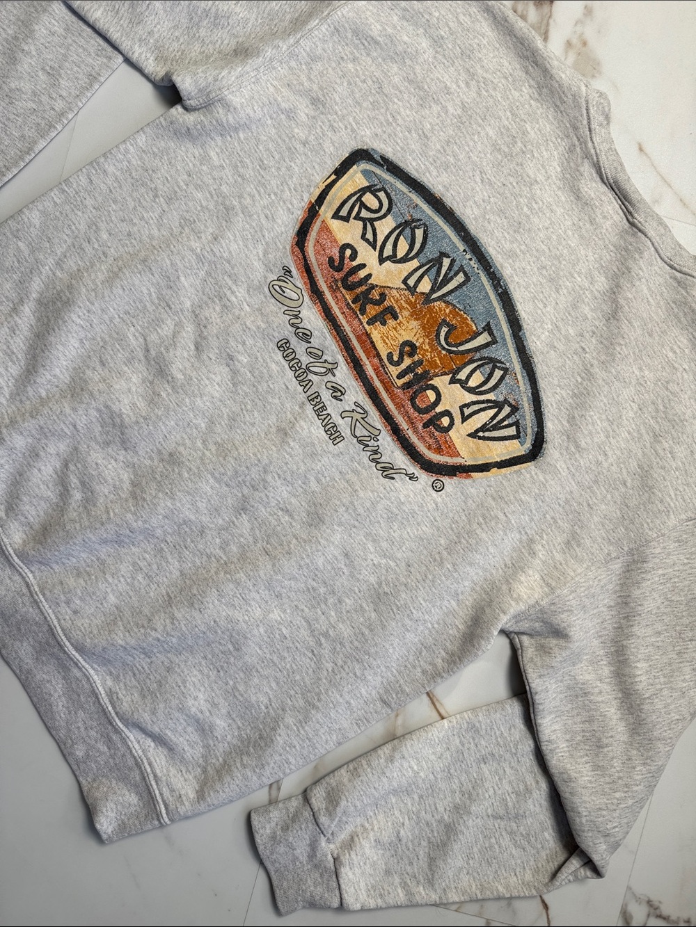 Vintage Ron Jon Surf Shop Logo Pull Over Sweatshirt Sz M Beach Resortwear
